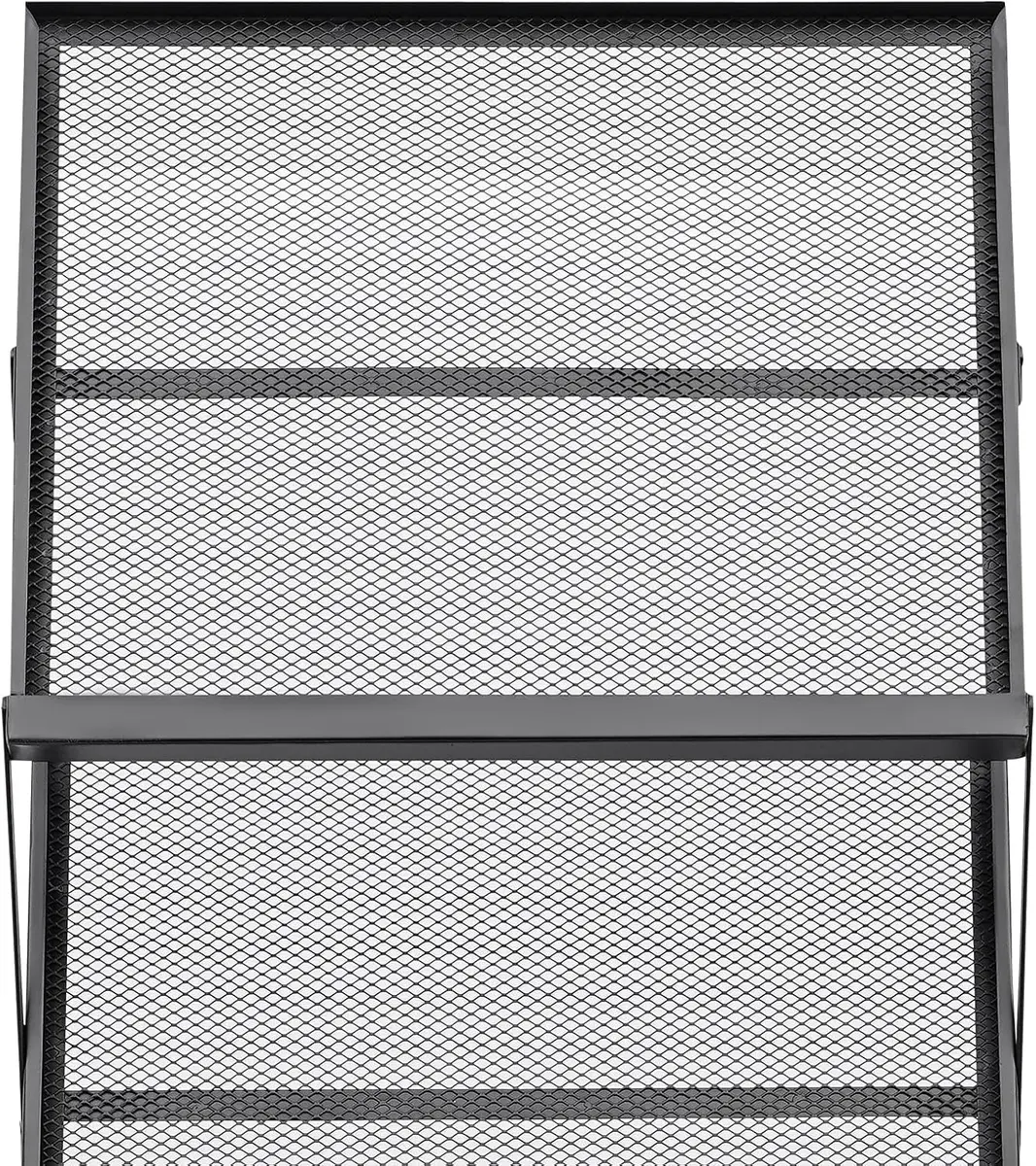 Foldable Magazine Rack,4 Tier A3 Literature Rack Brochure Display Stand Floor Magazine Rack for Exhibition, Office, Retail Store — view 6