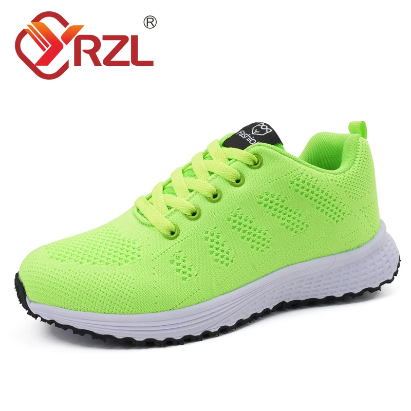 YRZLMenRunningShoesBreathableMeshSportsShoesWomenSneakers