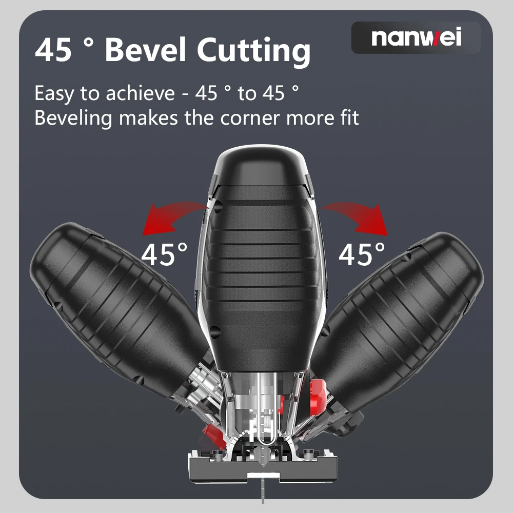 Nanwei Mini Cutting Machine 12V Jig Saw Household Electric Saw Multifunctional Reciprocating for Woodboard Drawing