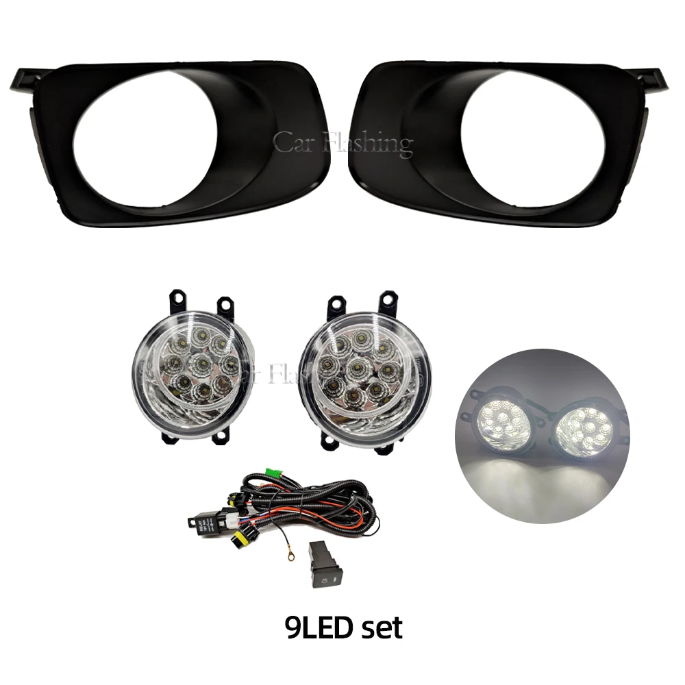 LEVANLIGHT Fog Lights Assembly For Toyota Corolla Fielder/Axio 2007-2011 – Clear Lens, H11 Bulb, Plug & Play