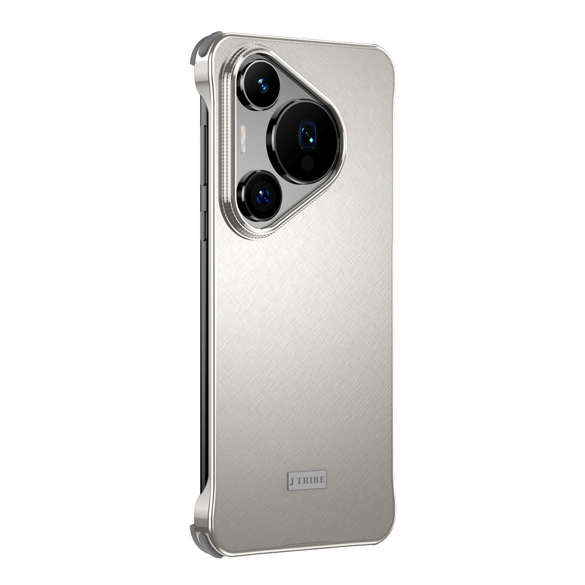 Luxury Four-Corner Shockproof Frameless Back Cover with Imitation Scratch Bumper