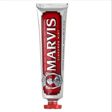  Marvis Toothpaste 85ml Italy Original Marvis Whitening Mint Freshen Breath and Remove Smoke Stains Toothpaste Teeth Whitening 