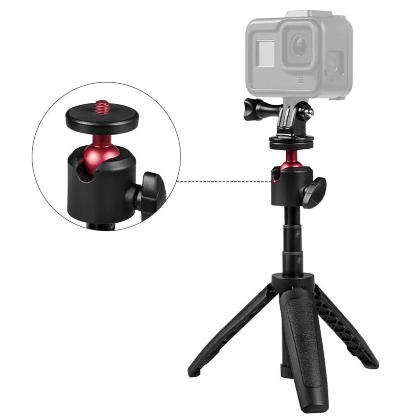 Foldable Extend Pole Mini Tripod Monopod Mount Handle Grip for