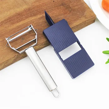 2 in 1 Peeler Slicer Set Kitchen Peeler Shred Vegetable Cutter Potato Carrot Grater Tool Kitchen Gadgets and Accessories Cooking