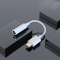 Universal Type - C to 3.5mm Headphone and Charging Adapter - USB Type - C (WHITE)