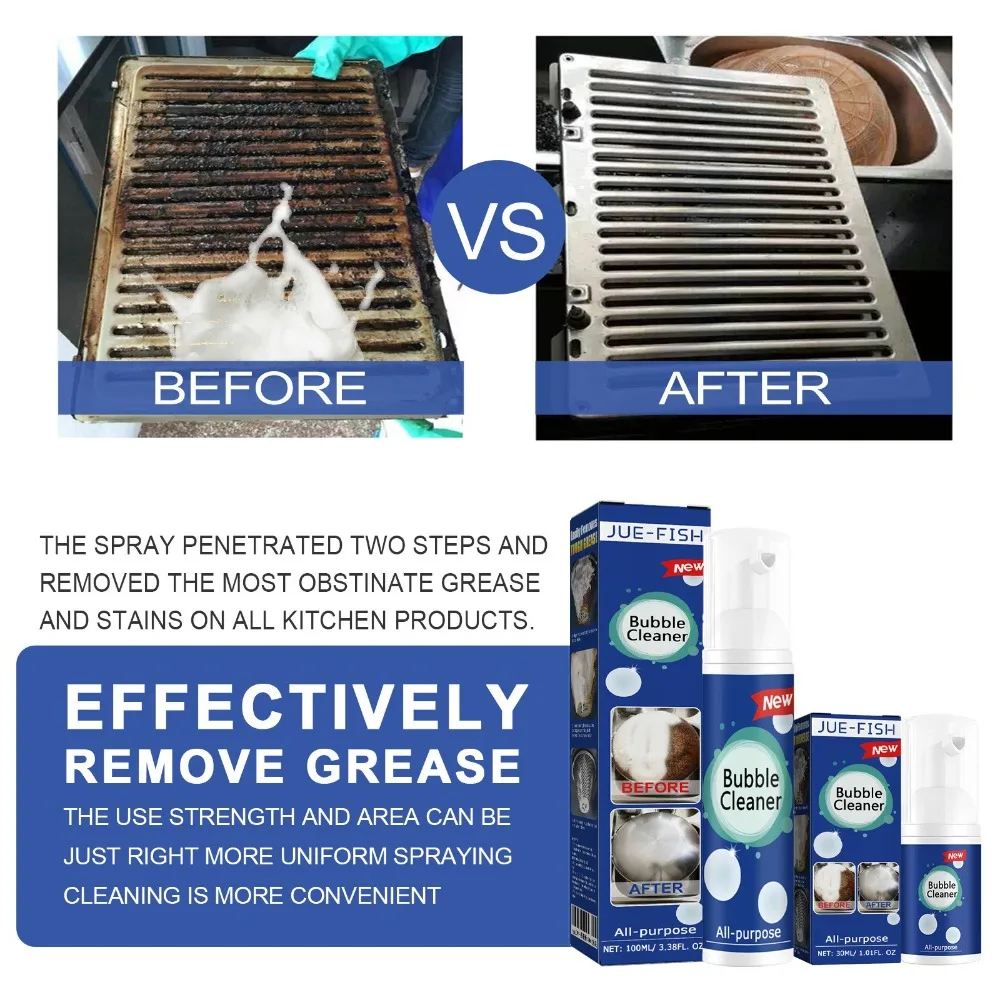 High Quality Waterless Foam Cleaning Agent Kitchen Cleaning Tools Multi-purpose Oil Stain Clean Bathroom Cleaner Home Living