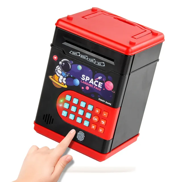 Simulated Home Smart Sensing Electronic Fingerprint Password Box Money Storage Can Smart Money Storage Can Toy 2