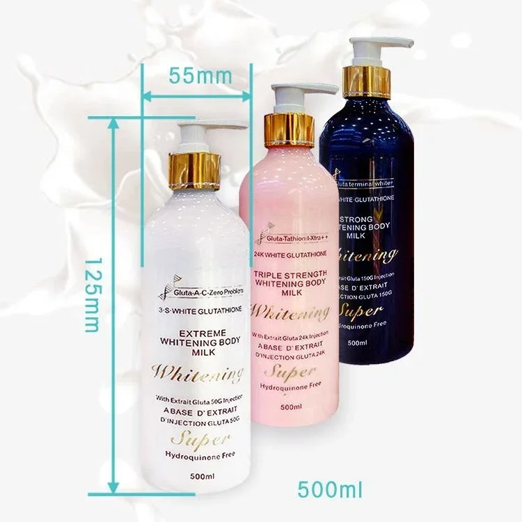 500ml  24 K Gold Glutathione Body Lotion Moisturizing Brightening Firming Body Cream  Body Whitening Cream 3