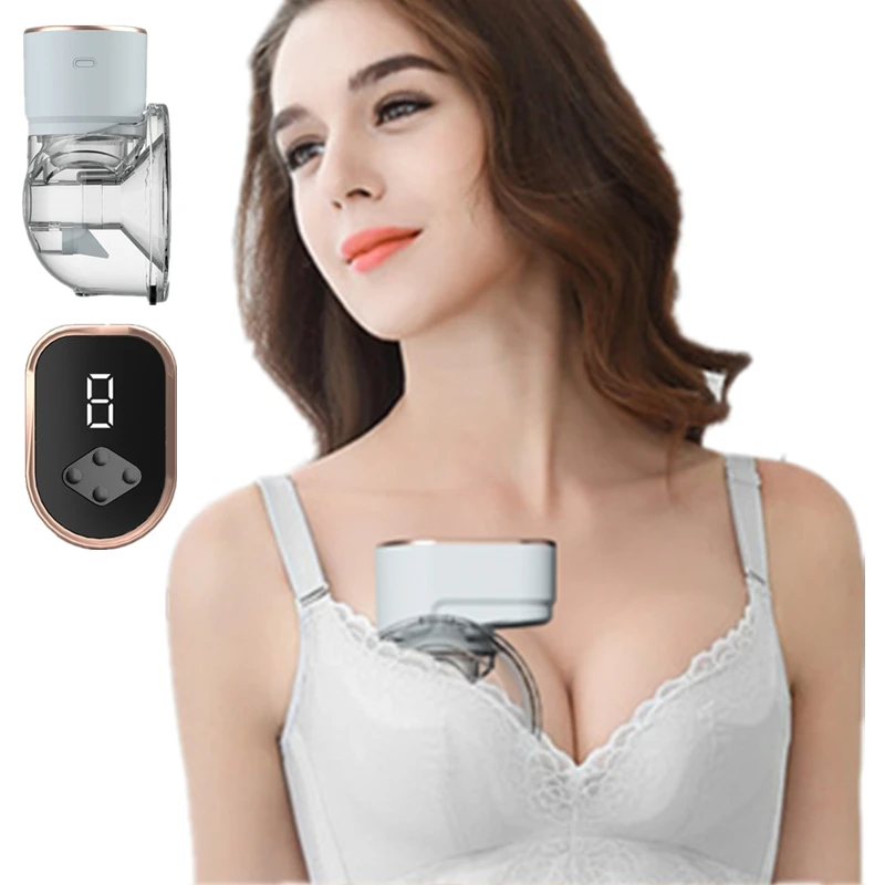 

1500mAh Portable Electric Breast Pump Baby Accessories LED Display USB Rechargable Hands-Free Wearable Milk Extractor BPA Free