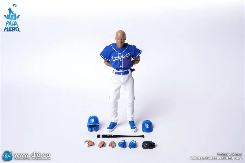 DID 1/12 アクション フィギュアSF80003W Palm Hero Monkey Depot - DiD 1/12 The White Team Baseballer (SF80003W)