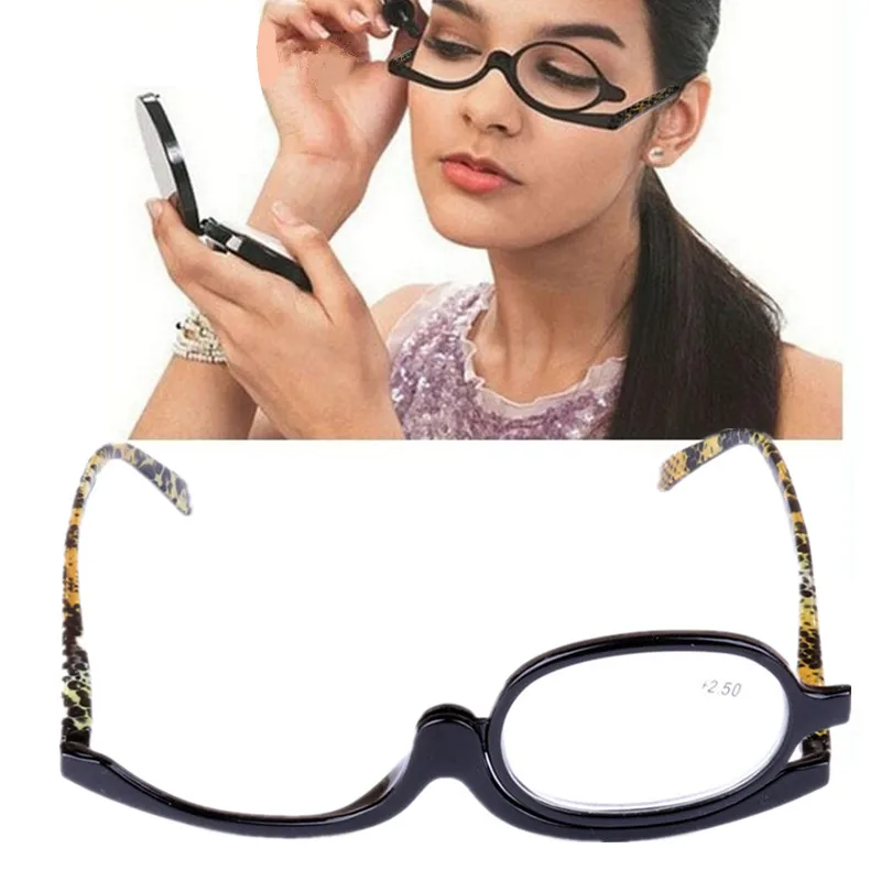 Durable Reading 180 Degree Rotating Makeup Reading Glasses Monocular