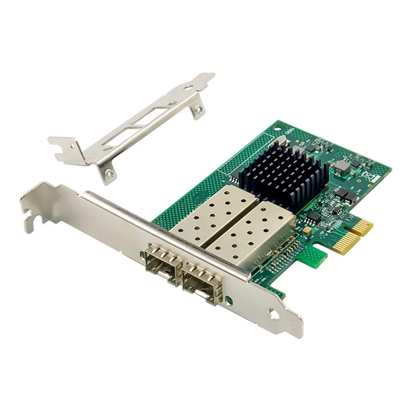 

82576EB PCI-E X1 гигабитная Серверная сетевая карта с двумя портами SFP волоконная сетевая карта E1G42EF волоконная сеть