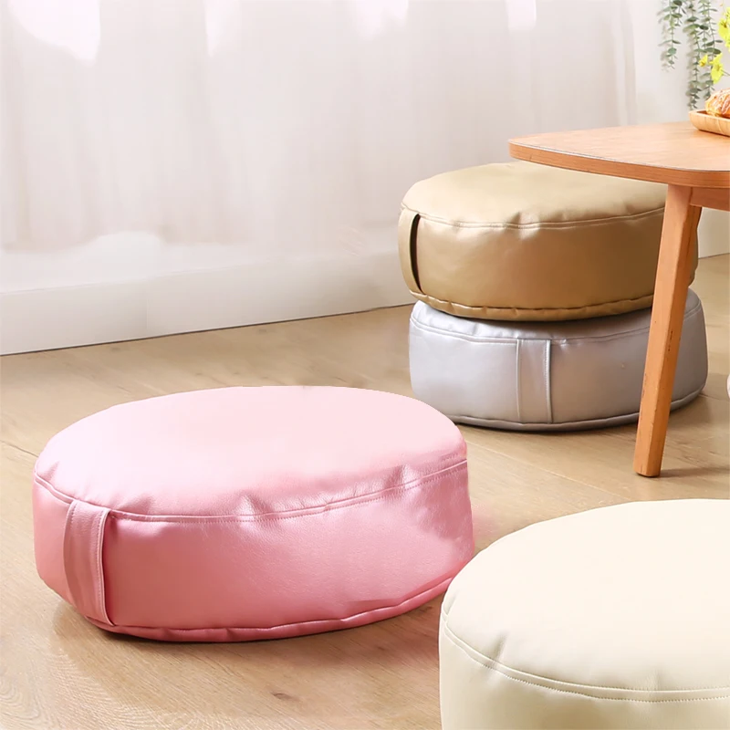 

Japanese Lazy Tatami Unstuffed PU Leather Futon Floor Cushion Cover Meditation Cushion Cover Bay Window Pouf Home Decor