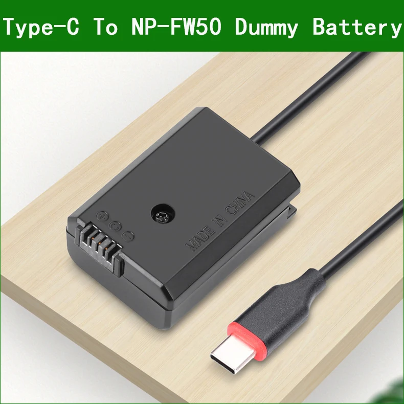 Np Fw50 Dummy Batteria Ac-Pw20 Accoppiatore Cc Per Sony Ilce-3000 Ilce-5000 Ilce-5100 Ilce-6000 Ilce-6100 Ilce-6300 Ilce-6400 6500