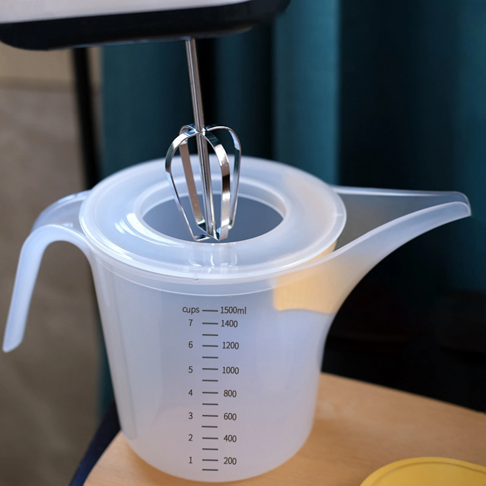 Kitchen Measuring Cup 1.5L Reusable Multifunctional with Scale Pouring Cup for Bakery Party Kitchen Tools Restaurant Cooking