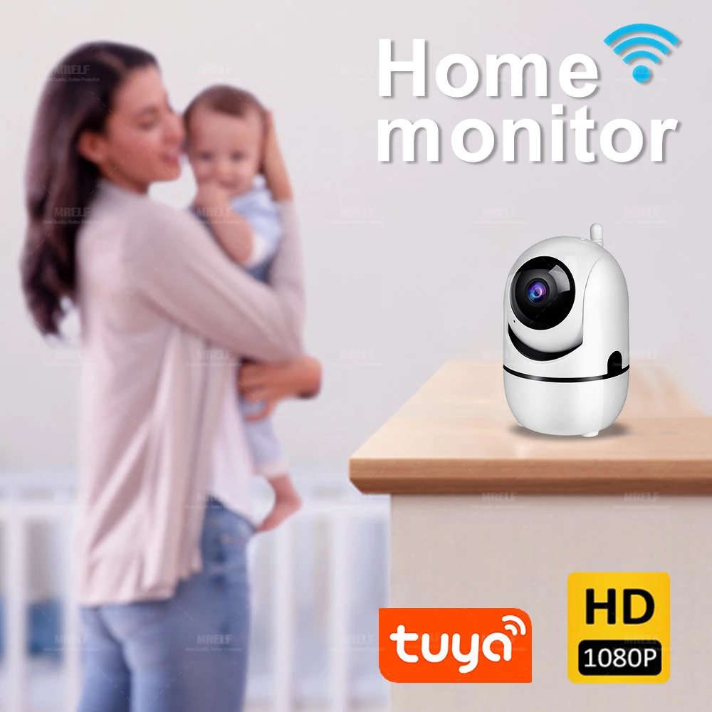 Electronic Baby Monitor Home Smart Surveillance Camera Video Wifi Wireless Tuya Automatic Phone Tracking Intercom |