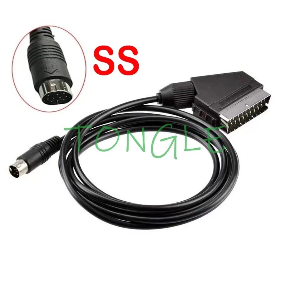 RGBS-EUR SCART 비디오 변환 케이블(SS/MD2/3/MVS NEO GEO 게임 콘솔 NES DVD 플레이어 RGB 코드 AES CD Neogeo)