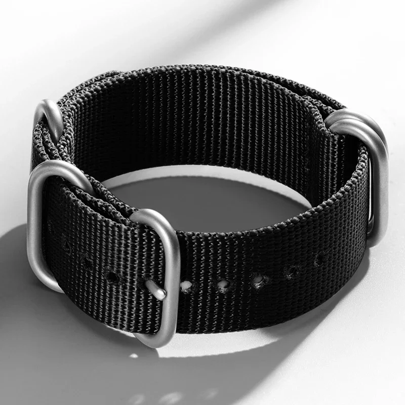 Premium Nylon Braided Watch Strap - Men's Universal Replacement Bracelet