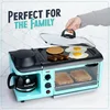 Nostalgia 3-in-1 Breakfast Station - Includes Coffee Maker, Non-Stick Griddle, and 4-Slice Toaster Oven - Breakfast Maker 5