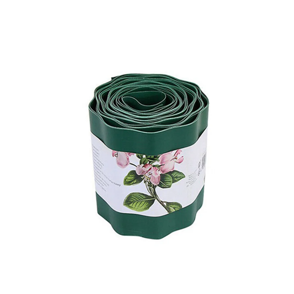 Garden Grass Lawn Edging Border Fence Wall Decorative Outdoor Landscape Fencing For Yard Garden Decor Plastic 9M Length