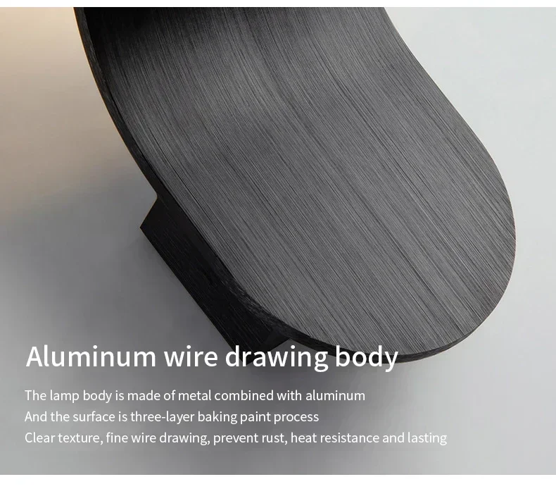 Description Picture 6 of itemNew Designer Aluminum Wire Wall Lamp Bedside Bedroom Aisle Drawing Process RGB Remote Control Function Indoor Atmosphere Lights