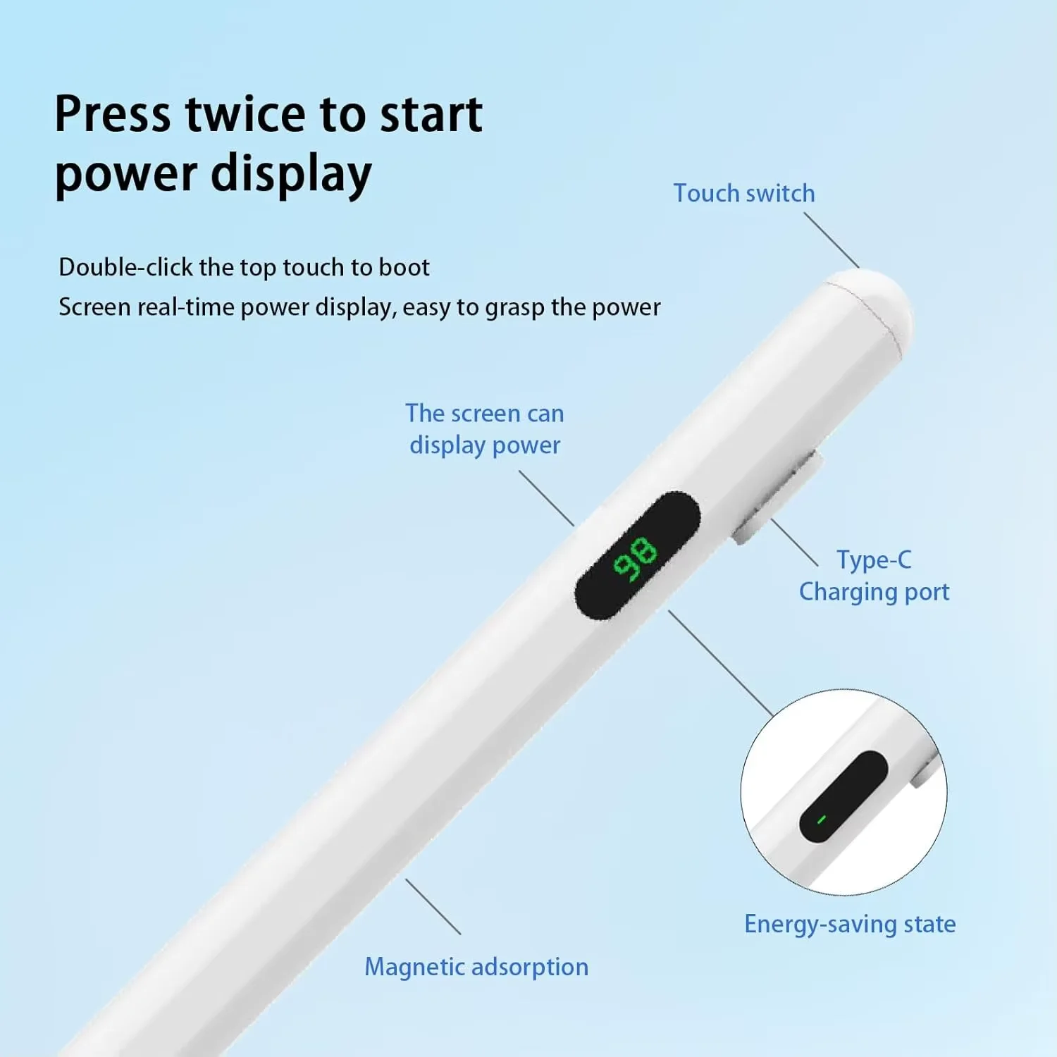 2026년형 이 스타일러스는 2018년 이후 생산된 모든 Apple iPad 모델과만 호환됩니다.