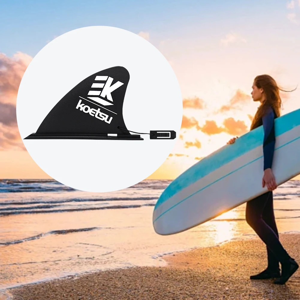 Pinna per Tavola da Surf 4.5/8/9/9.5/10 Pollici, Accessori SUP, Pinna Scorrevole per Stand Up Paddle Board, Pinna Staccabile per Surf e Onde, Stabilizzatore - immagine 6