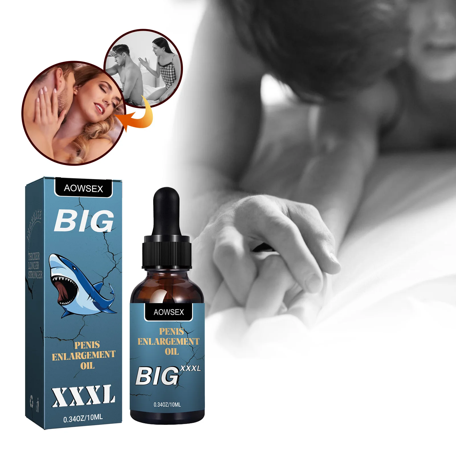Penis Thickening Growth Man Biggest Enlargement Liquid Cock Erection Enhance Health Care Enlarge Massage Essential Oil