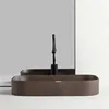 Home Bathroom Sink Personalized Above Counter Basins Bathroom Fixture Ceramic Basin Balcony Home Square Sinks N 1