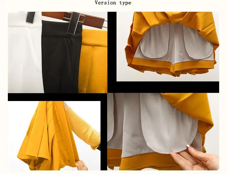 High Quality Summer Women Golf A-line Skirt Safety Pants Ladies Golf Shorts Skirt High Waist Elastic Pleated Skirt Tennis Sports