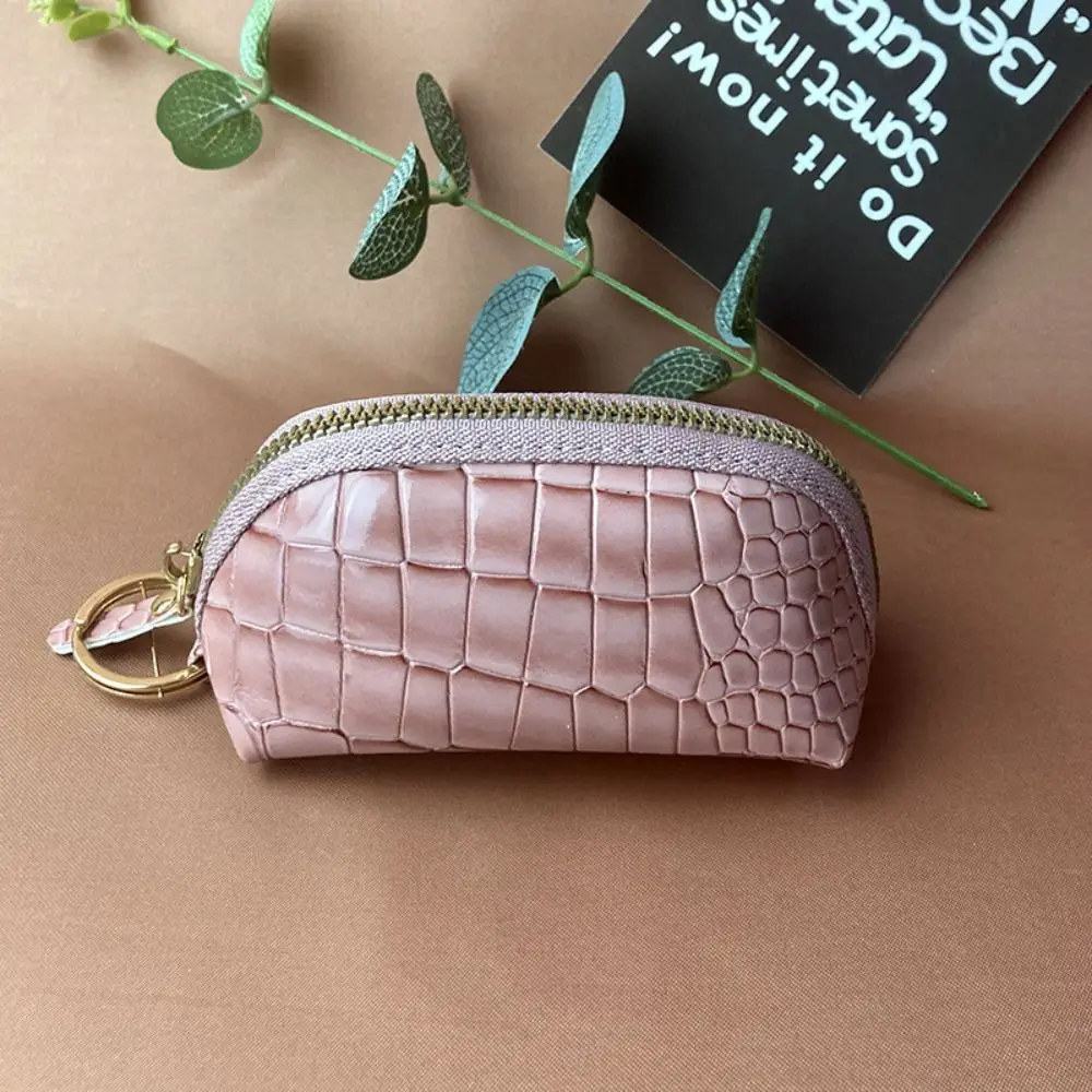 Einfache PU Leder Frauen Brieftasche Einfarbig Schlüssel Kopfhörer Lagerung Geldbörse Große Kapazität Mini Zipper Lagerung Tasche – Detail 5