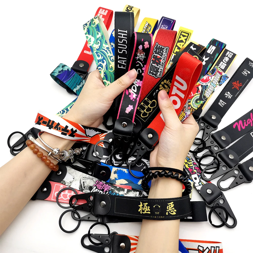 JDMKeyringsKeyTagCarKeychainFakiTaxiKeyStrapTowSidesNylon