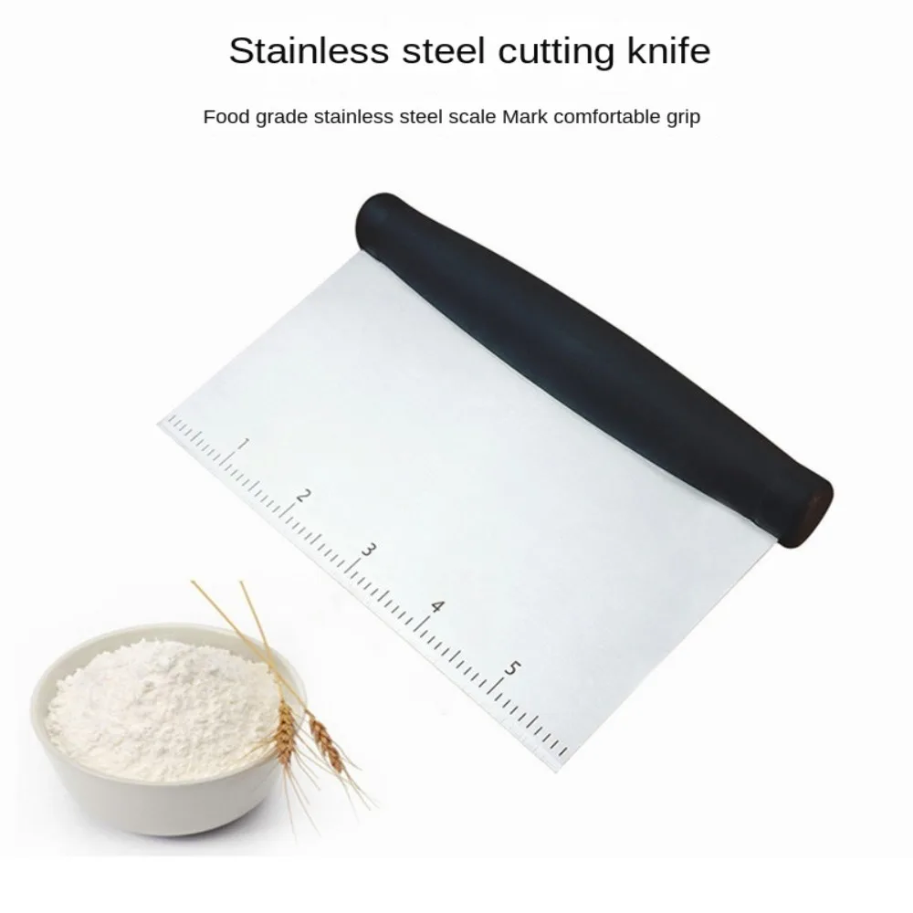 Dough Scraper Bench Scraper Multi-Purpose Stainless Steel for Bread Pizza