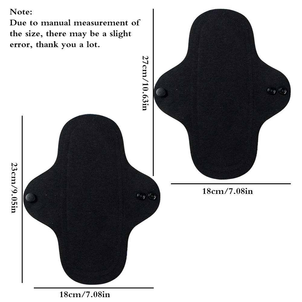 Sanitary Pads 4pcs Full Cotton Mama Cloth Night Long Sanitary Pads Washable Sanitary Napkins For Female Reusable Panty Liners