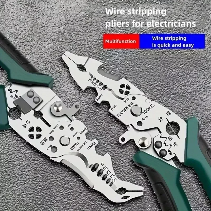 Multi-function Electrician Pliers Industrial-grade Special-purpose Wire Stripping Artifact Wire Crimping Stripping Pliers Tools 2