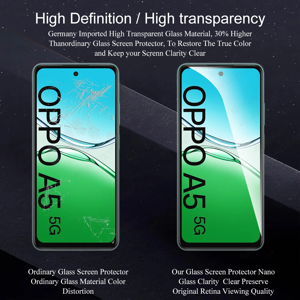 Pack of Premium HD Tempered Glass Full Glue Screen Protectors (1-5 Pieces) - 2.5D Design