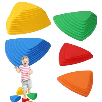 Balance Stepping Stones Balance River Stones Stepping Stones Sensory Toy 5pcs Promote Obstacle Courses Play Indoor Outdoor