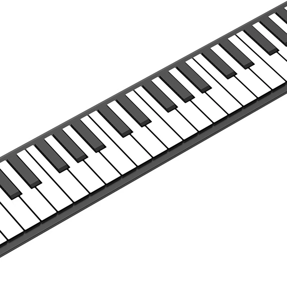 Electronic Musical Instrument Midi Control Keyboard 88 Key Electronic Piano MIDI & USB Portable Flexible ABS Soft Silicone Keyboard Digital Roll Up Piano Horn Sustain Pedal