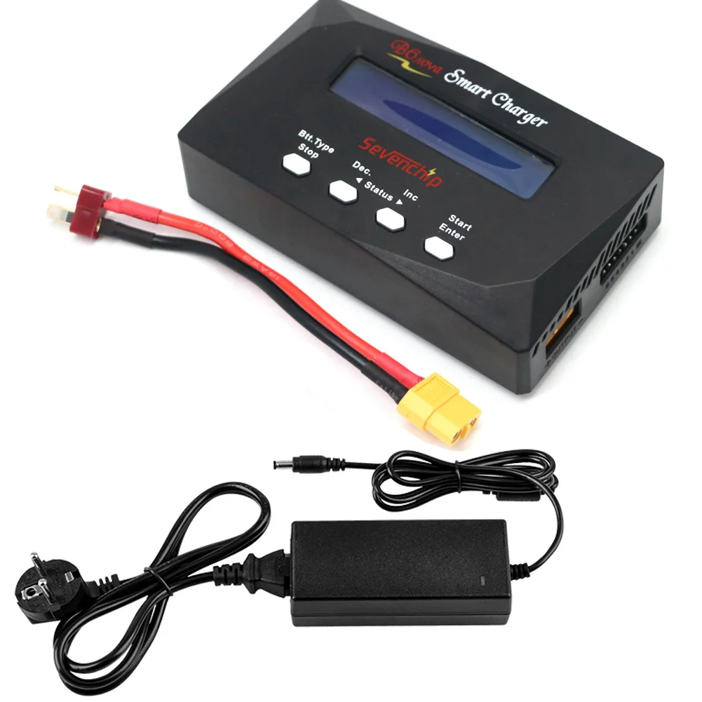 Chargeur intelligent B6 pour drones LiPo/Li-ion/LiFe, 1-6S, 0.1-5.0A, avec adaptateur EU/US/UK/AU