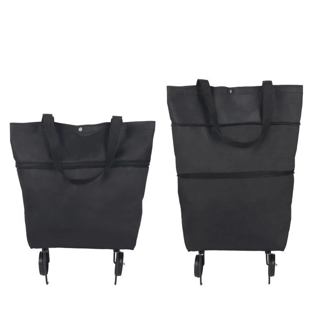 Collapsible Portable Shopping Trolley Bag with Wheels
