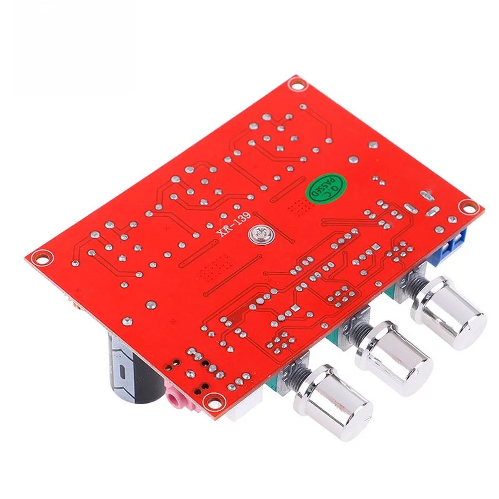XH-M139 2.1 채널 디지털 오디오 보드 TPA3116D2 50Wx2 10*7*3cm PCB 오디오 보드용 12V-24V 광범위 전압