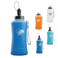 Soft TPU Collapsible Water Bottle, Large Volume, Hiking, Camping, Cycling, Running, Outdoor Sports, 750ml 1