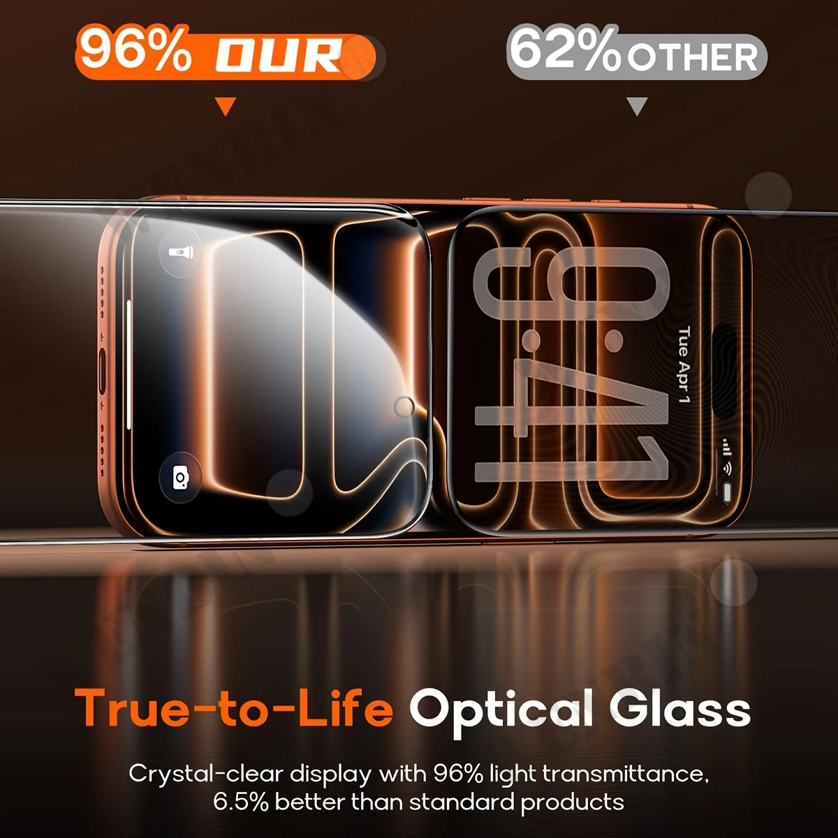 Premium Tempered Glass Screen Protector with Fingerprint Unlock (2 Pack)