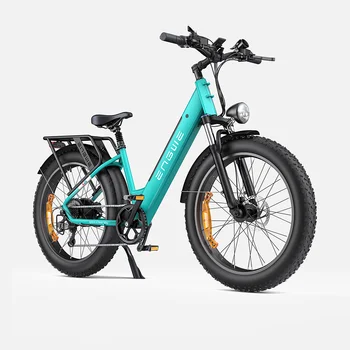 ENGWE E26 Bicicletta elettrica per adulti 250W 16AH Batteria rimovibile Sospensione idraulica Bici elettrica 26*4.0 Fat Tire Mountain EBike