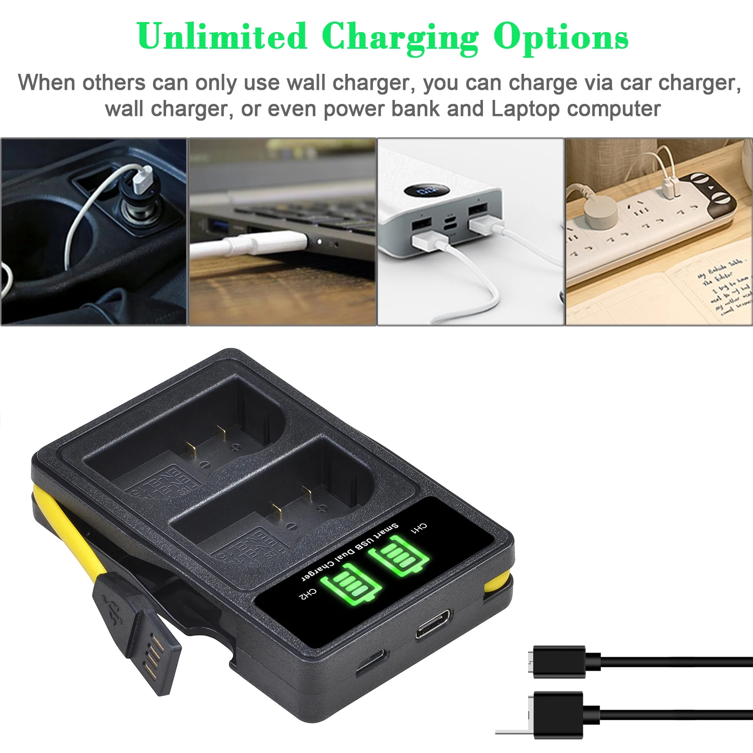 Battery Charger ENEL15 EN-EL15 Battery Charger for Nikon D500 D600 D610 D750 D7000 D7100 D7200 D800 D800E D810 D810A 1v1 LCD Charger battery charger battery charger adapter