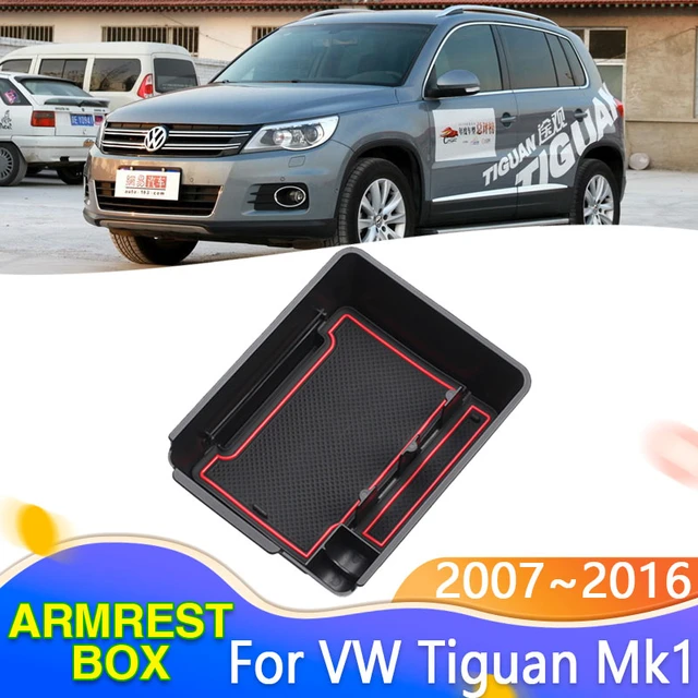 1x Lagerung Box für Volkswagen VW Tiguan Mk1 2007 ~ 2016 2008 2009 2010  2011 2012 Schutt Anordnung Center Armlehne auto Zubehör - AliExpress