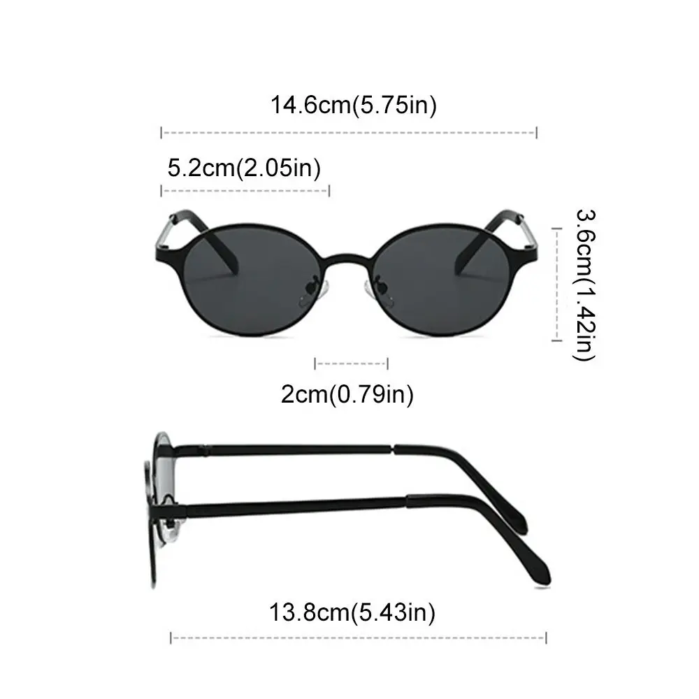 Chic Retro Oval Sunglasses - UV400 Protection