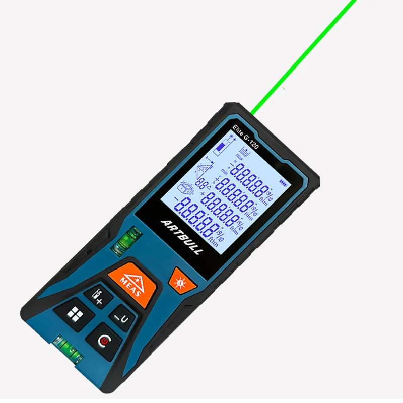 120m Green Laser Rangefinder 50m Distance Meter tape infrared Rangefinder Measurement digital tape Tool