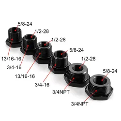 1Pc Car Oil Filter Adapter 5/8-24 1/2-28 To 13/16-16 3/4-16 3/4 NPT Threaded For STP S3600 FRAM PH33600 NAPA 4003 WIX24003
