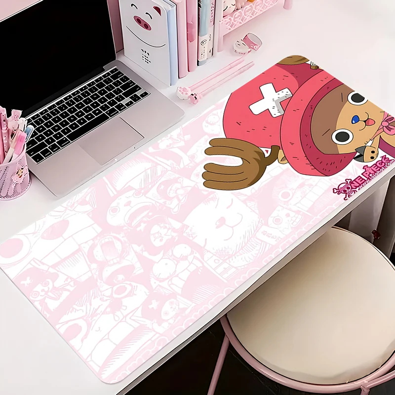 Large Mouse Pads Cute Anime Mousepads Kawaii Table Accessories Desk Mats O-one P-piece Tony Tony Chopper pc Laptop  Mouse Mats 4